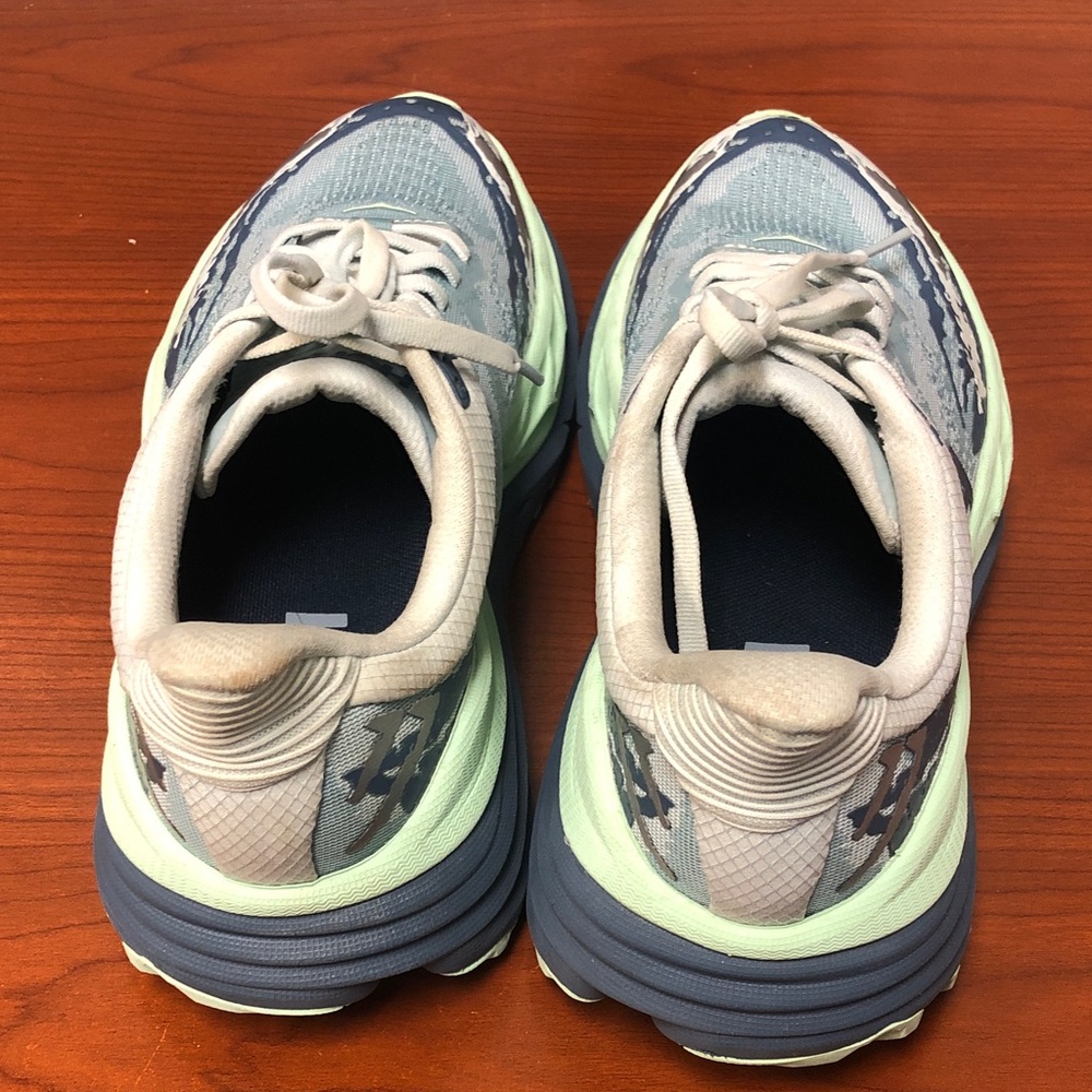 Hoka Women's Stinson 7 Light Blue/Mint Trail Running Shoes Sz 7.5b - Picture 2 of 7
